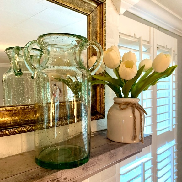 Other - Large Bubble Glass Vase/Jar